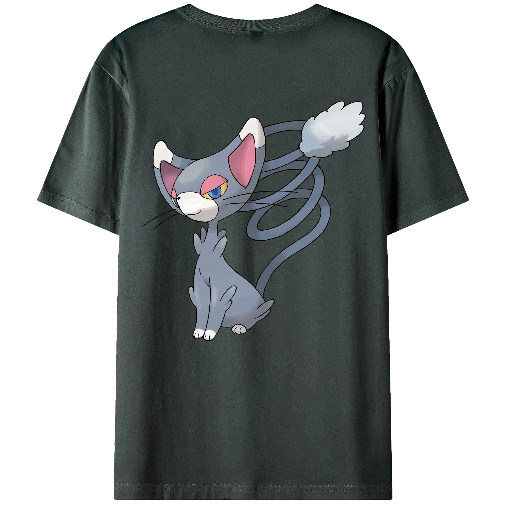 （画像用） ポケットモンスター Pokémon 綿100％ メンズ半袖Tシャツ（バックプリント） 通気性